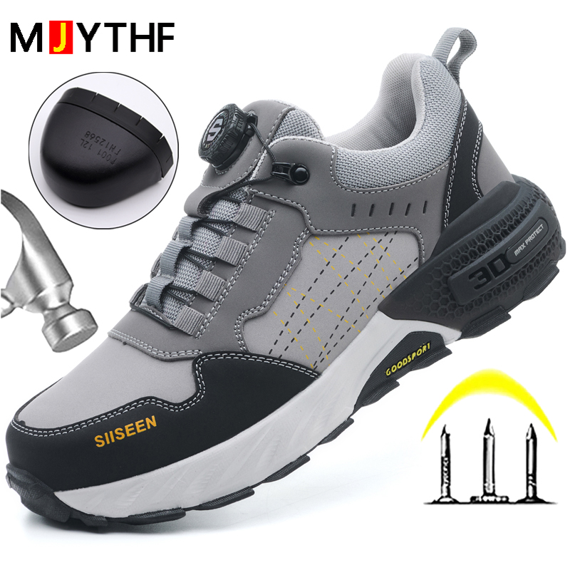 Black Leather Safety Shoes Sec - Leather Work Fabric ulasan dan harga