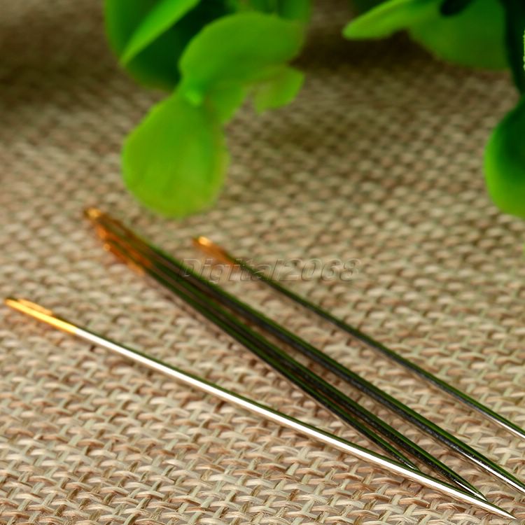 10Pcs Leathercraft Sewing Tool - Leatherwork Needles ulasan dan harga