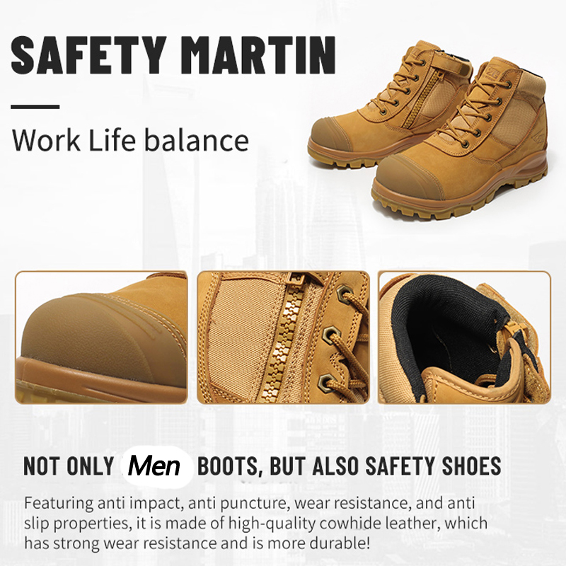 Genuine Leather Men's Boots Sa - Leather Work Fabric ulasan dan harga