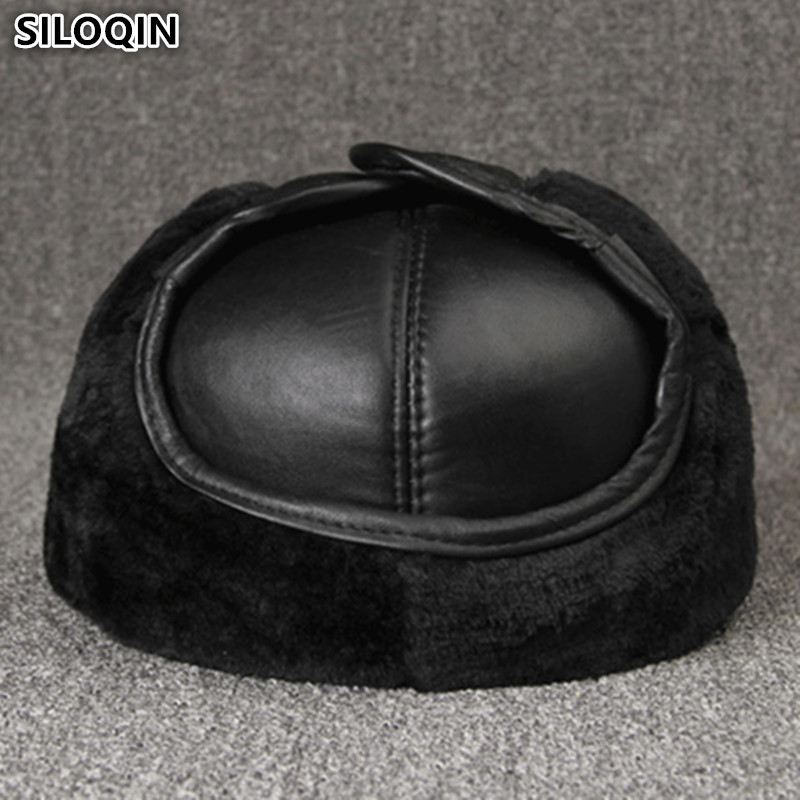 Genuine Leather caps Winter Wa - Leather Work Hat ulasan dan harga