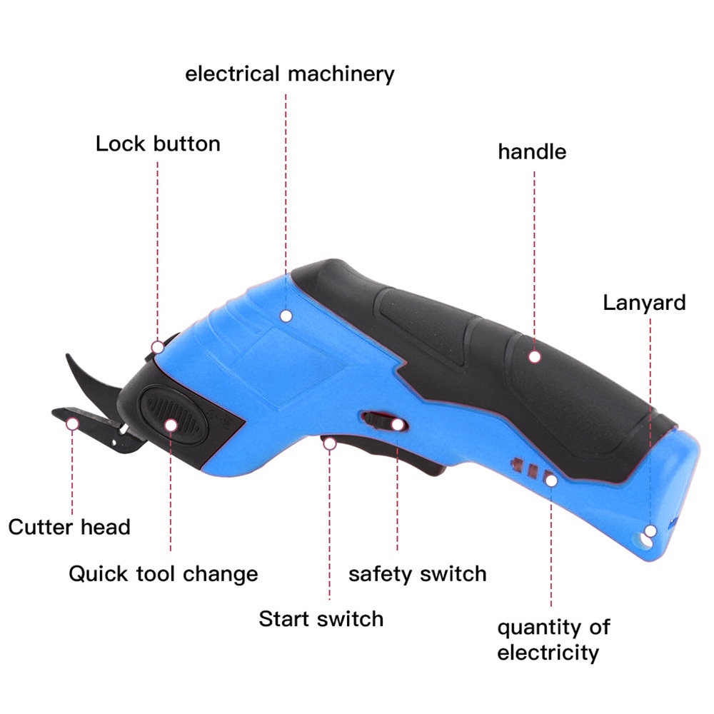 3.6V Electric Scissors Fabric  - Leatherworking Equipment ulasan dan harga