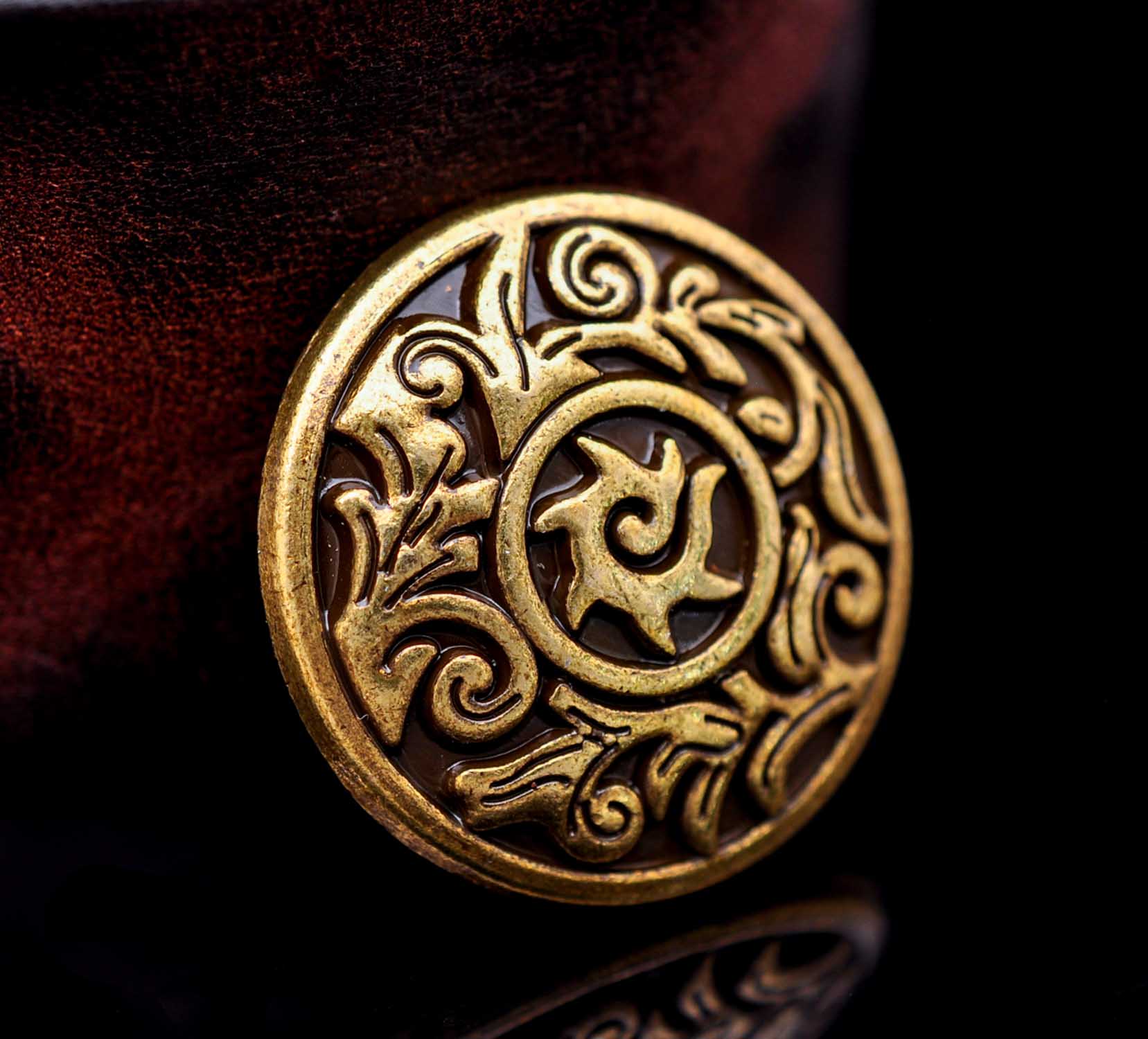 10PC 31*30MM Trabal BRASS SUN  - Leatherwork Flowers ulasan dan harga
