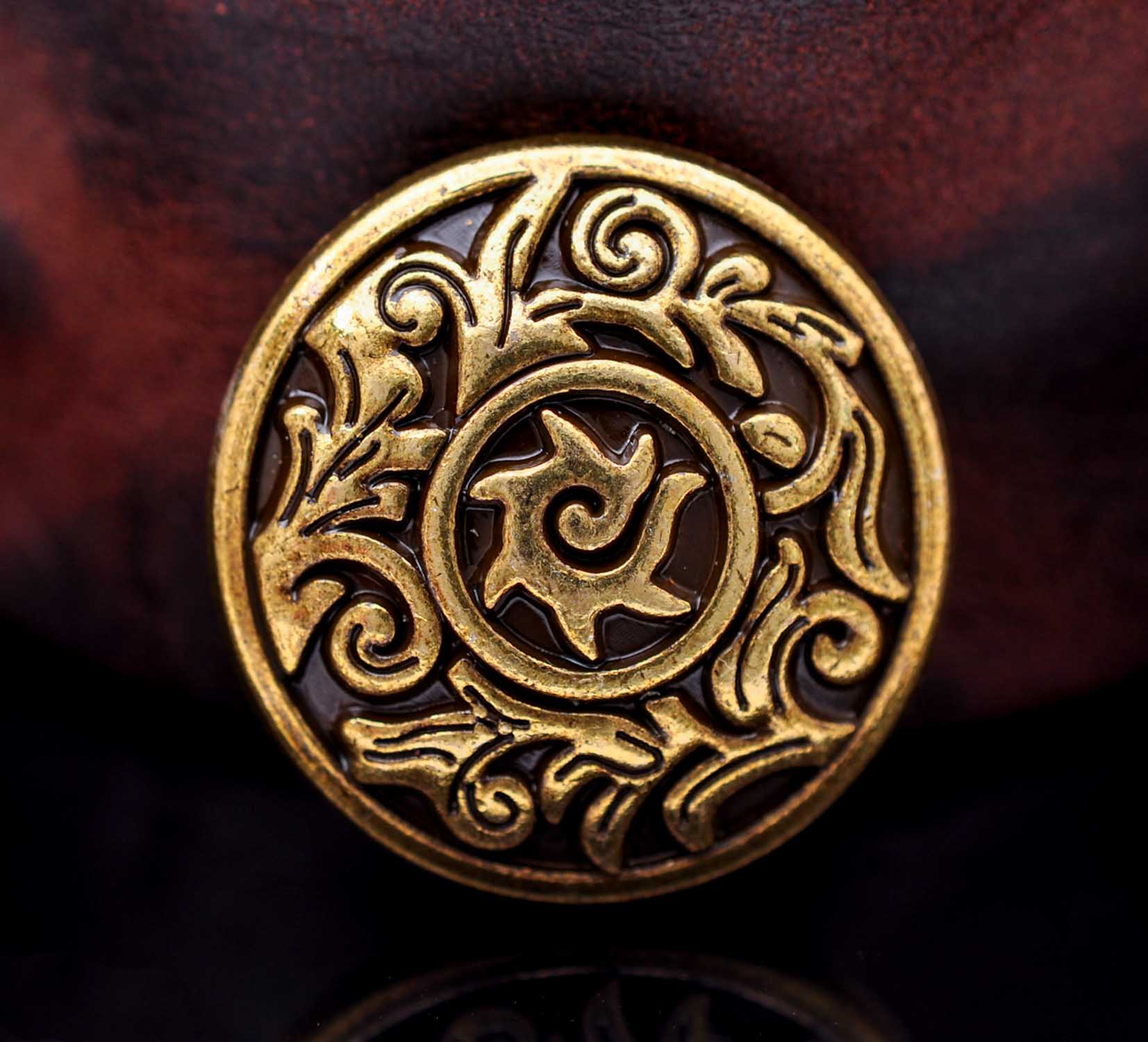 10PC 31*30MM Trabal BRASS SUN  - Leatherwork Flowers ulasan dan harga