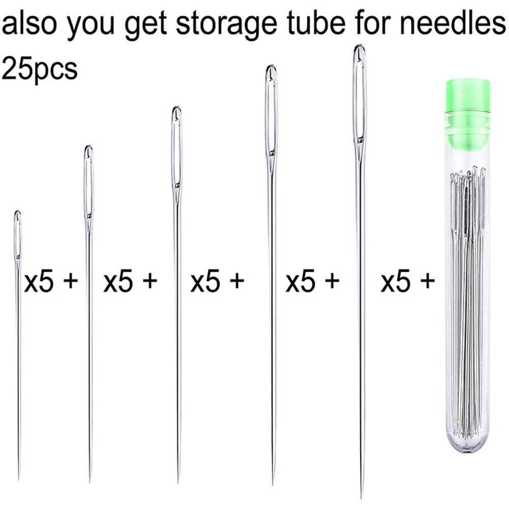 25 Pcs Large Eye Stitching Nee - Leatherwork Needles ulasan dan harga