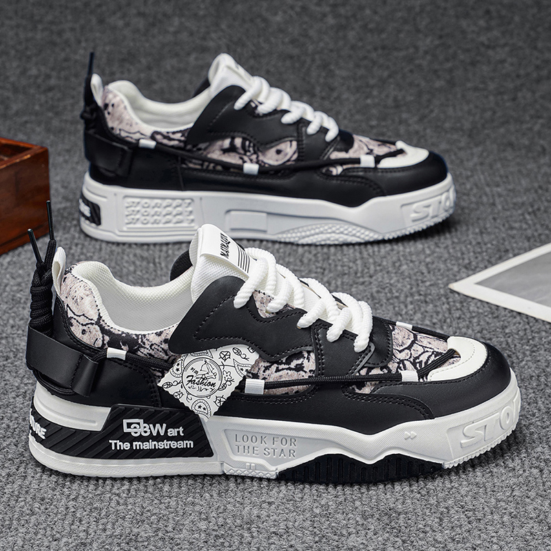 Men'S Skateboard Shoes [Random - Leatherwork Letters ulasan dan harga