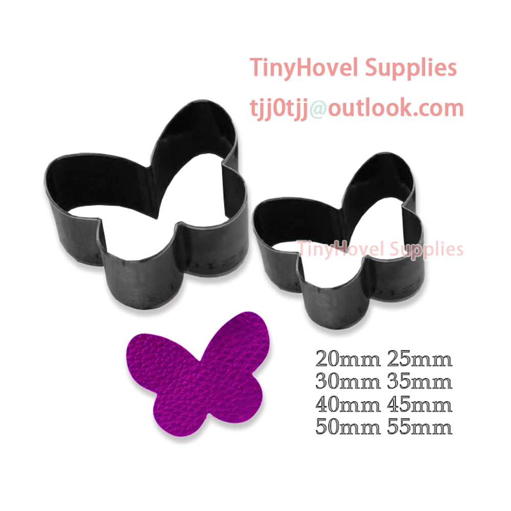20mm-100mm Butterfly shape Ste - Leatherwork Flowers ulasan dan harga