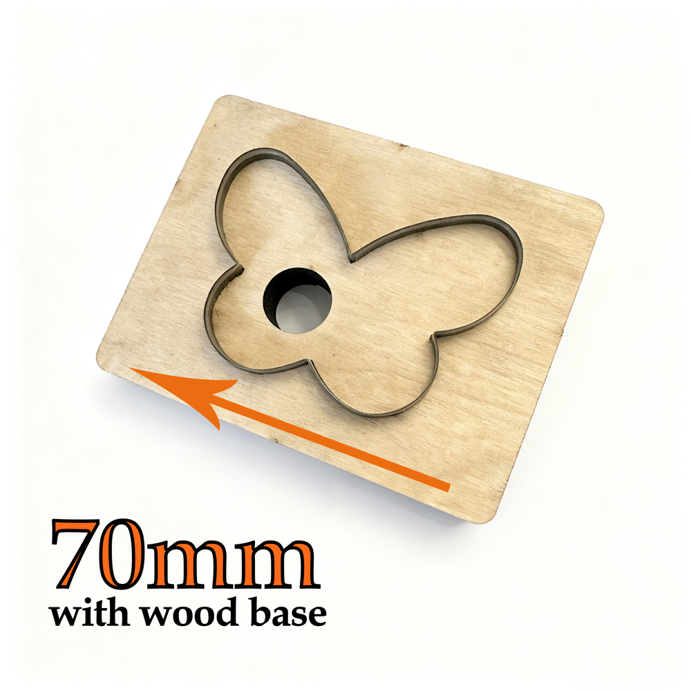 20mm-100mm Butterfly shape Ste - Leatherwork Flowers ulasan dan harga