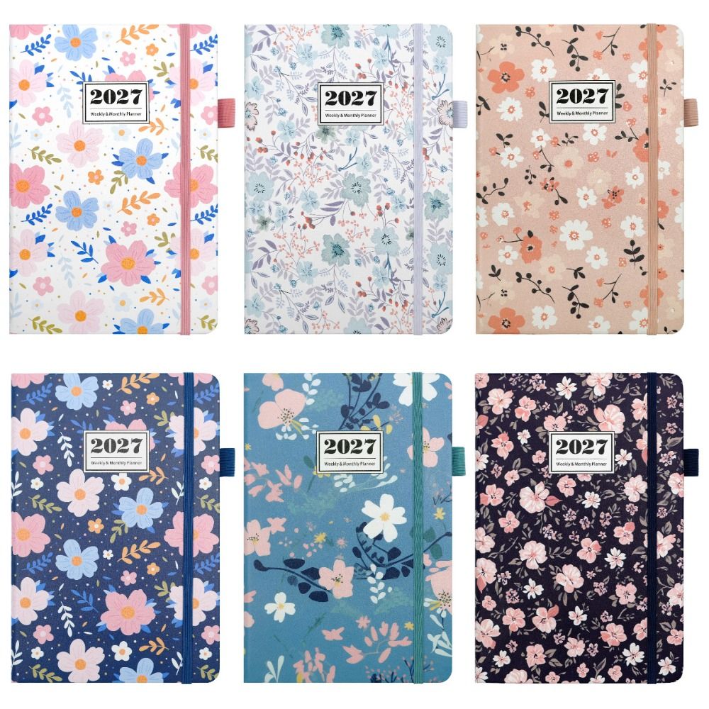 English 2027 Schedule Planner  - Leatherwork Flowers ulasan dan harga